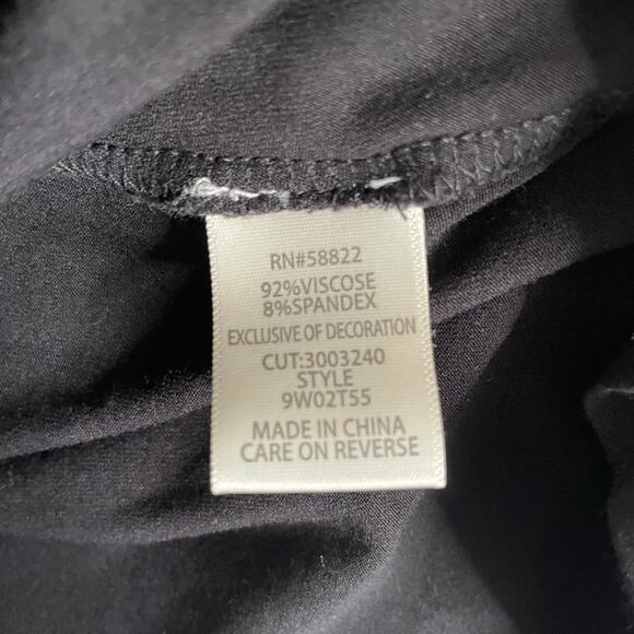 Max Studio Shift Dress Womens 2X Embroidered Sleeveless Black Floral Boho Plus - Picture 9 of 10